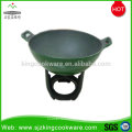 Cast iron wok set